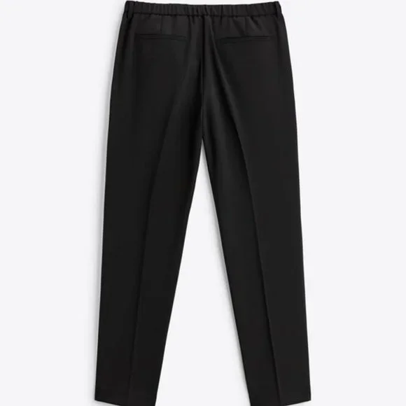 ZARA TECHNICAL SUIT PANTS (BLACK) (NWT) - Picture 3 of 4